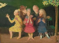 144-61X46CM OIL ON WOOD