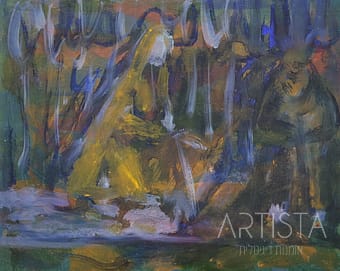 35-33X40CM OIL ON WOOD