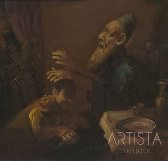 91-34X31CM OIL ON WOOD