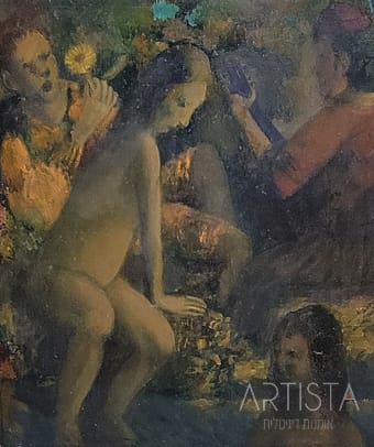 76-29X33CM OIL ON WOOD