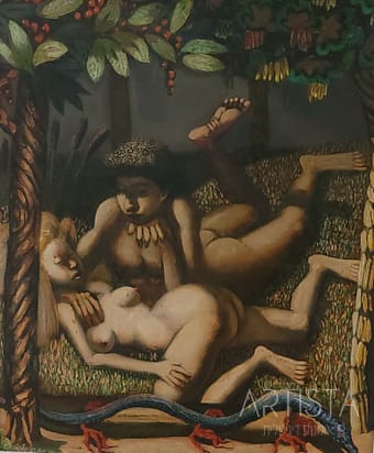 287-70X80CM OIL ON CANVAS