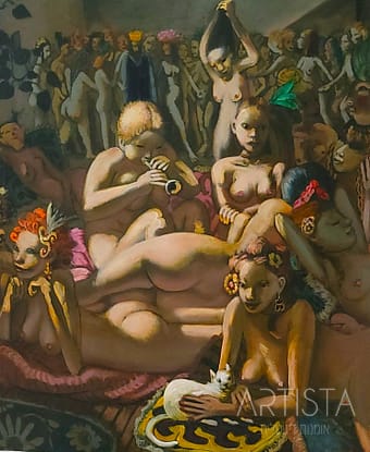 269-70X90CM OIL ON CANVAS