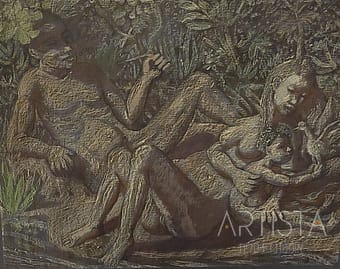 205-76X61CM OIL ON CANVAS