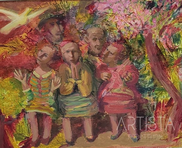 105-29X34CM OIL ON WOOD