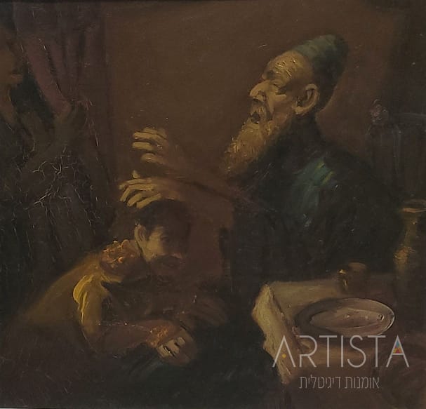 91-34X31CM OIL ON WOOD