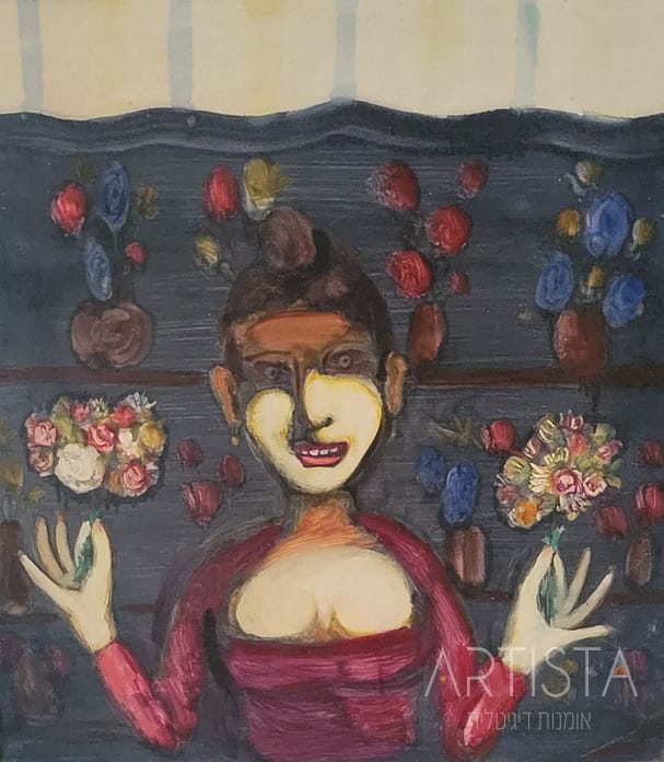 133-44X40CM OIL ON WOOD