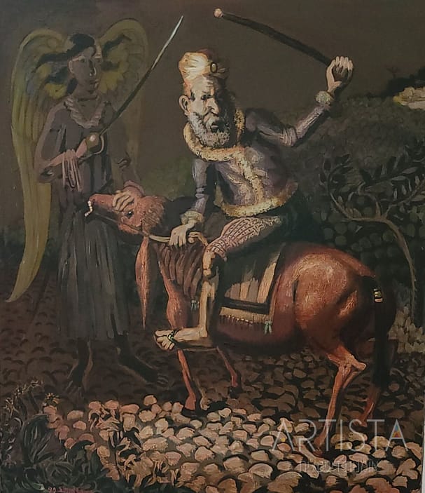 266-70X90CM OIL ON CANVAS