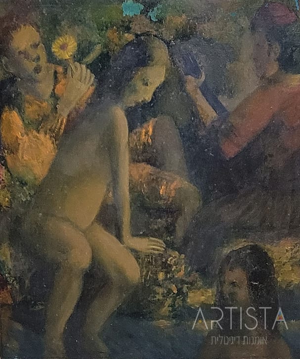 76-29X33CM OIL ON WOOD