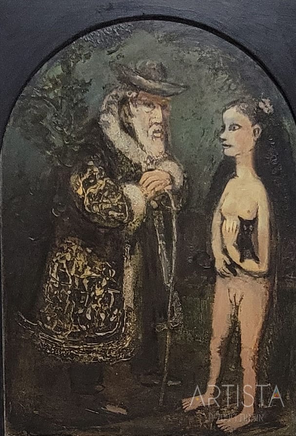 53-30X41 OIL ON WOOD