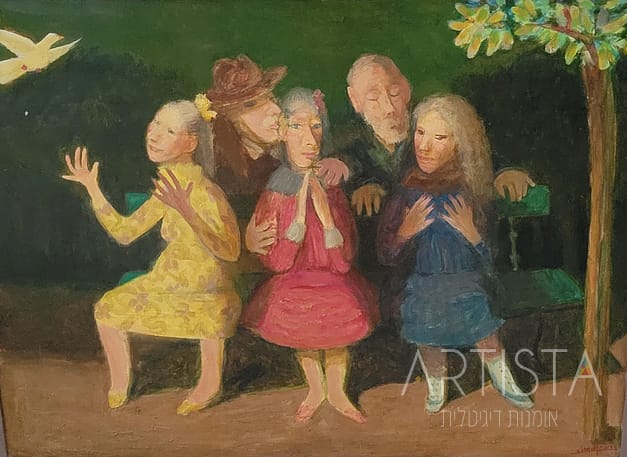 144-61X46CM OIL ON WOOD