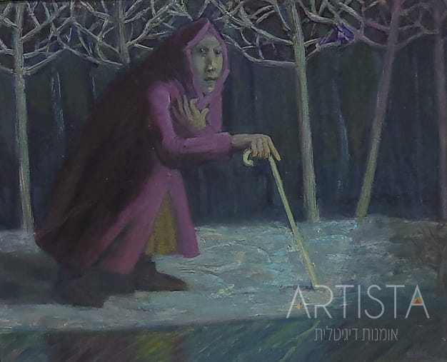 114-38X32CM OIL ON WOOD