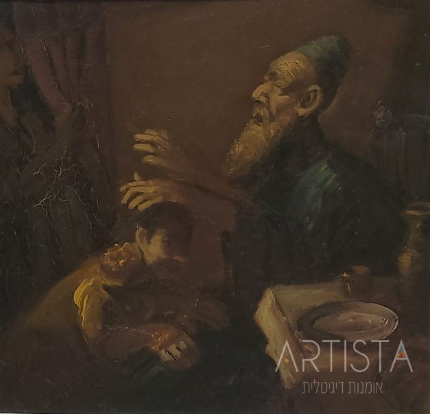 91-34X31CM OIL ON WOOD