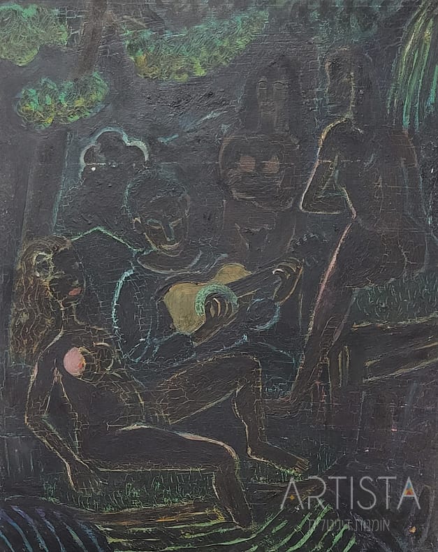 36-33X40CM OIL ON WOOD